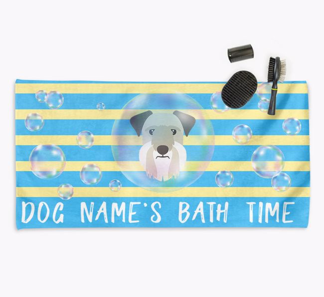 'Bathtime' Personalised Towel for your {breedCommonName}